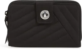 Vera Bradley Iconic RFID Turnlock Wallet, Signature Cotton