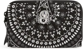 Vera Bradley Iconic RFID Turnlock Wallet, Signature Cotton