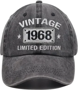 Vintage 1974 1973 1972 1971 1970 1969 1968 1967 1966 1965 Limited Edition Adjustable Embroidered Baseball Cap