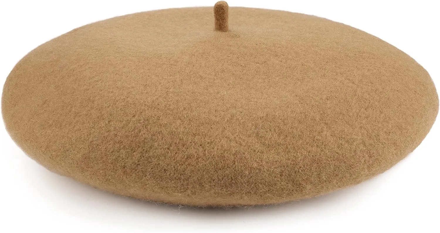 Women's Beret Hats  Chic French Berets for Women, Premium Wool Beret  A Classic Wardrobe Addition for Stylish Women