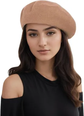 Women's Beret Hats  Chic French Berets for Women, Premium Wool Beret  A Classic Wardrobe Addition for Stylish Women