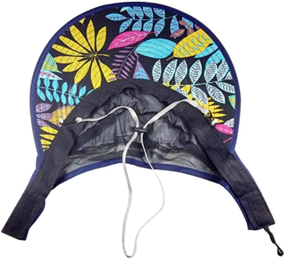 YEKEYI Sun Hats Women Summer Hat Outdoor UV Protection Wide Large Brim Cap Beach Visor Caps Foldable (Nave)